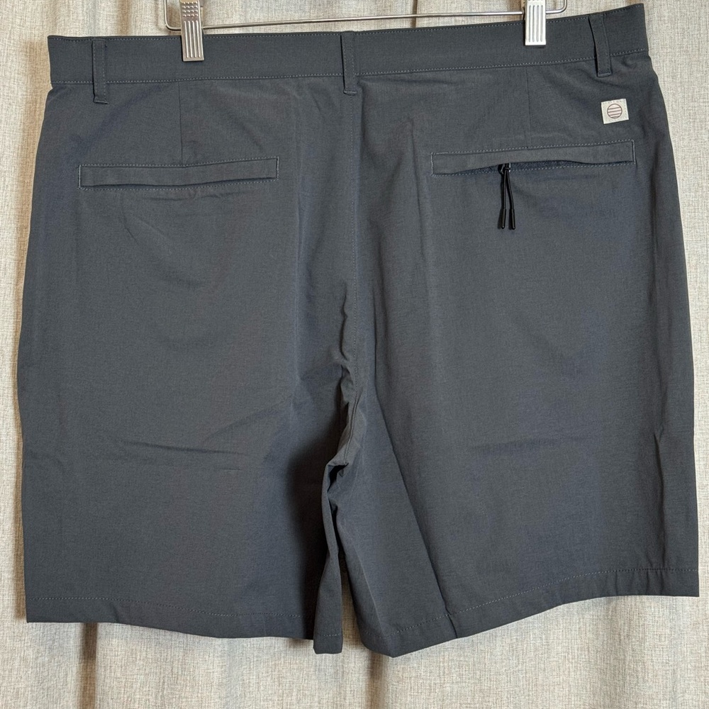 Marine Layer Men's hybrid Shorts 7" Asphalt Polyester gray size 36 NWT Pockets